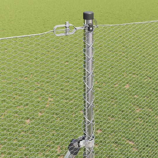 Φράχτης vidaXL Hexagon 1.6x10 μ. Γαλβανισμένος Χάλυβας