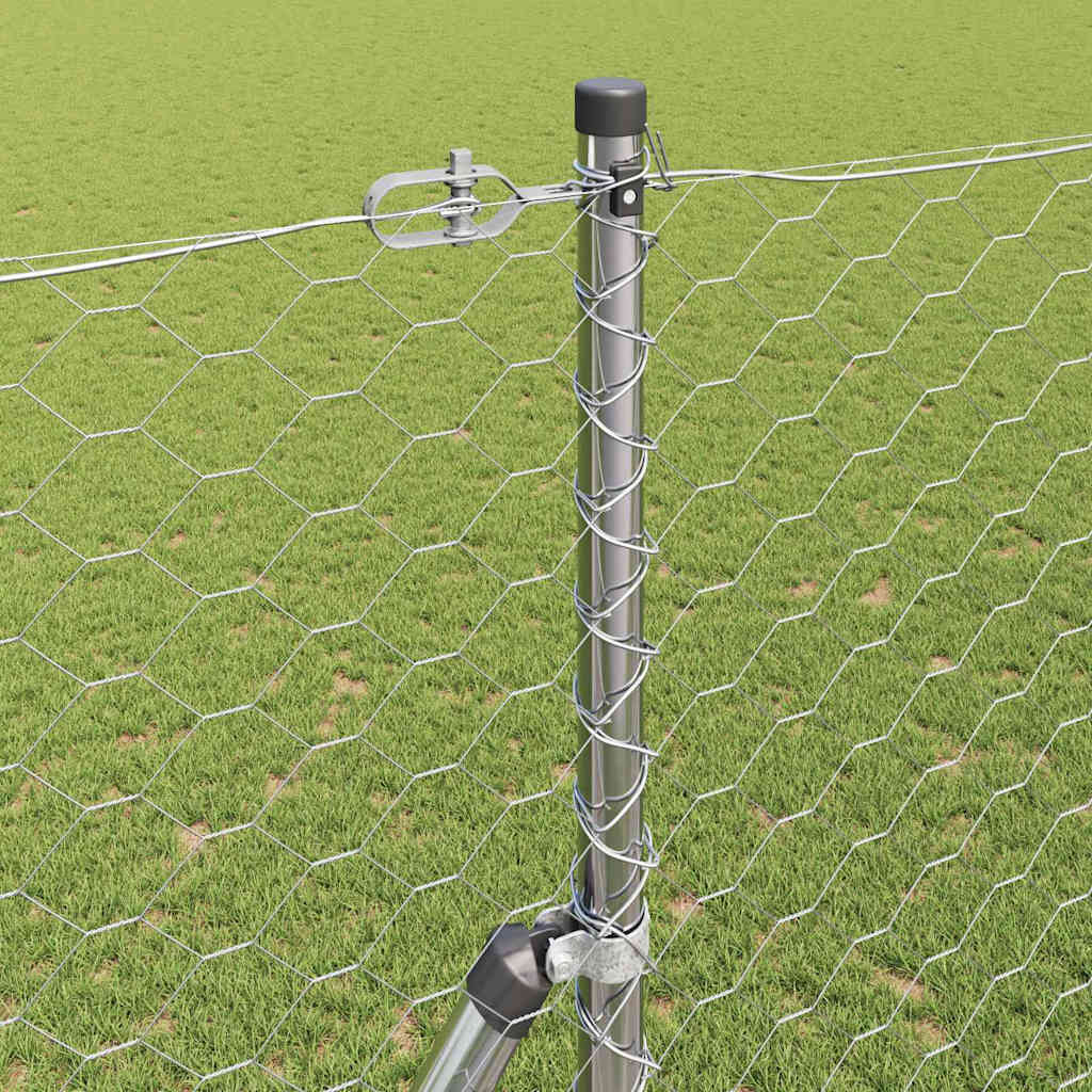 Φράχτης Hexagon vidaXL 1.6x10 μ Γαλβανισμένο Ατσάλι