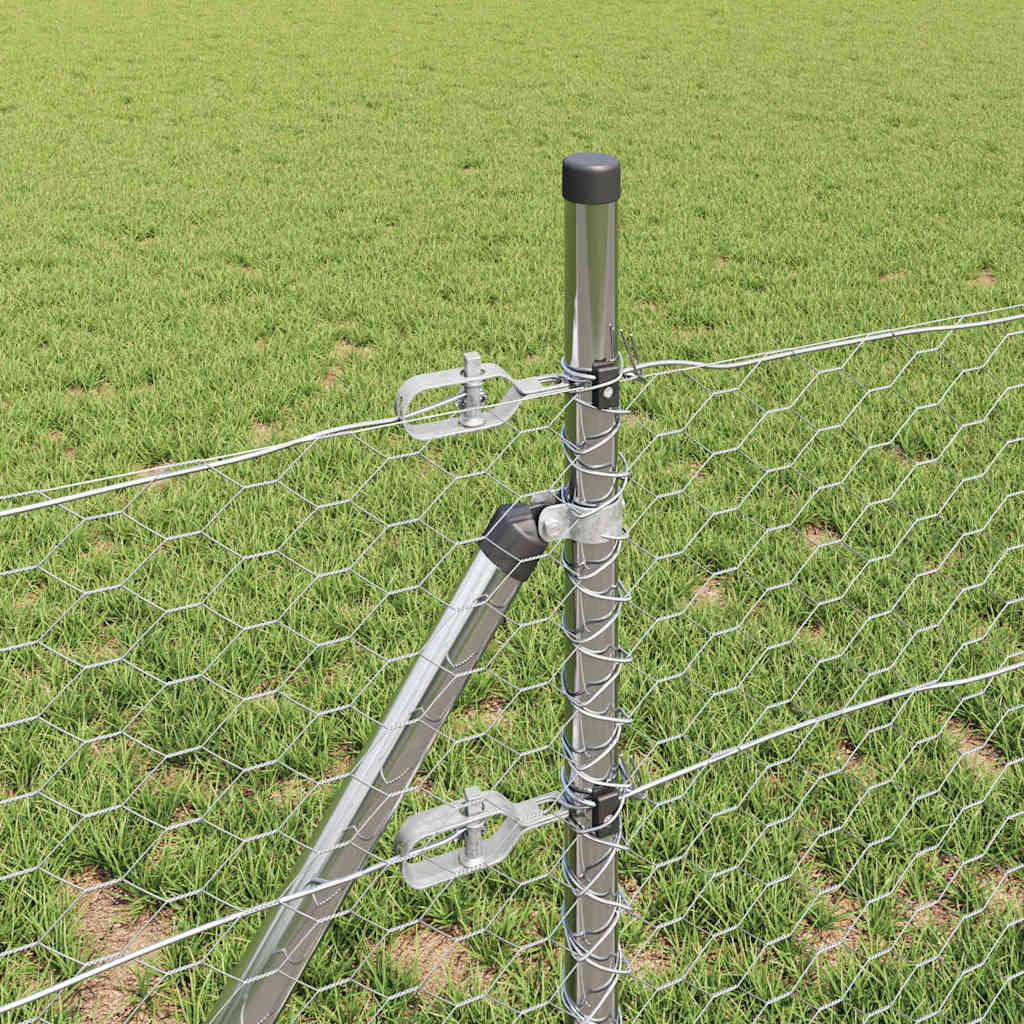 Φράχτης vidaXL Hexagon 0,4x25 m Γαλβανισμένο Ατσάλι