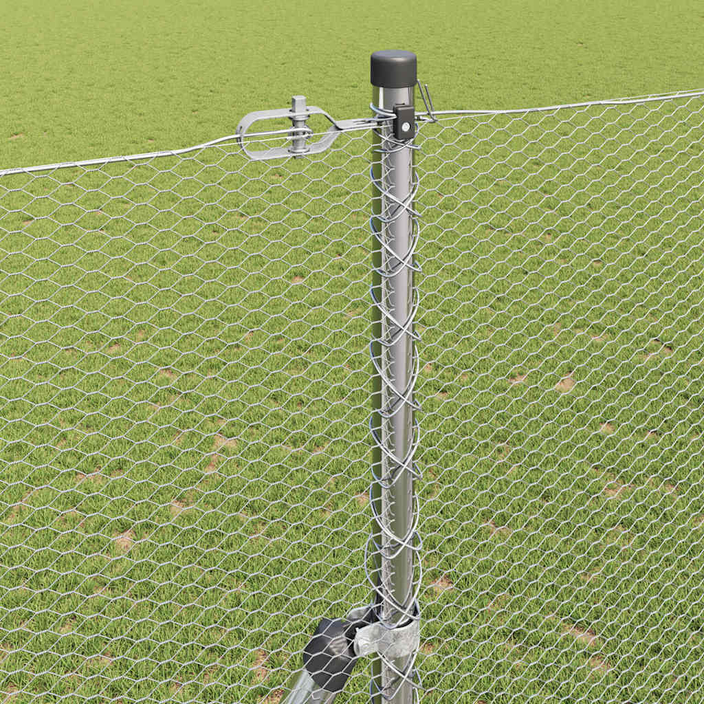 vidaXL Σετ Περίφραξης Σετ των 2 Γαλβανισμένο ατσάλι Μεγάλο Ανθεκτικό