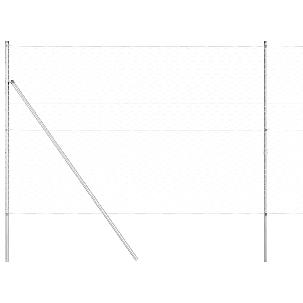 vidaXL Φράκτης Έκτακτης Γενιάς 1.6x25 μ Γαλβανισμένος Χάλυβας