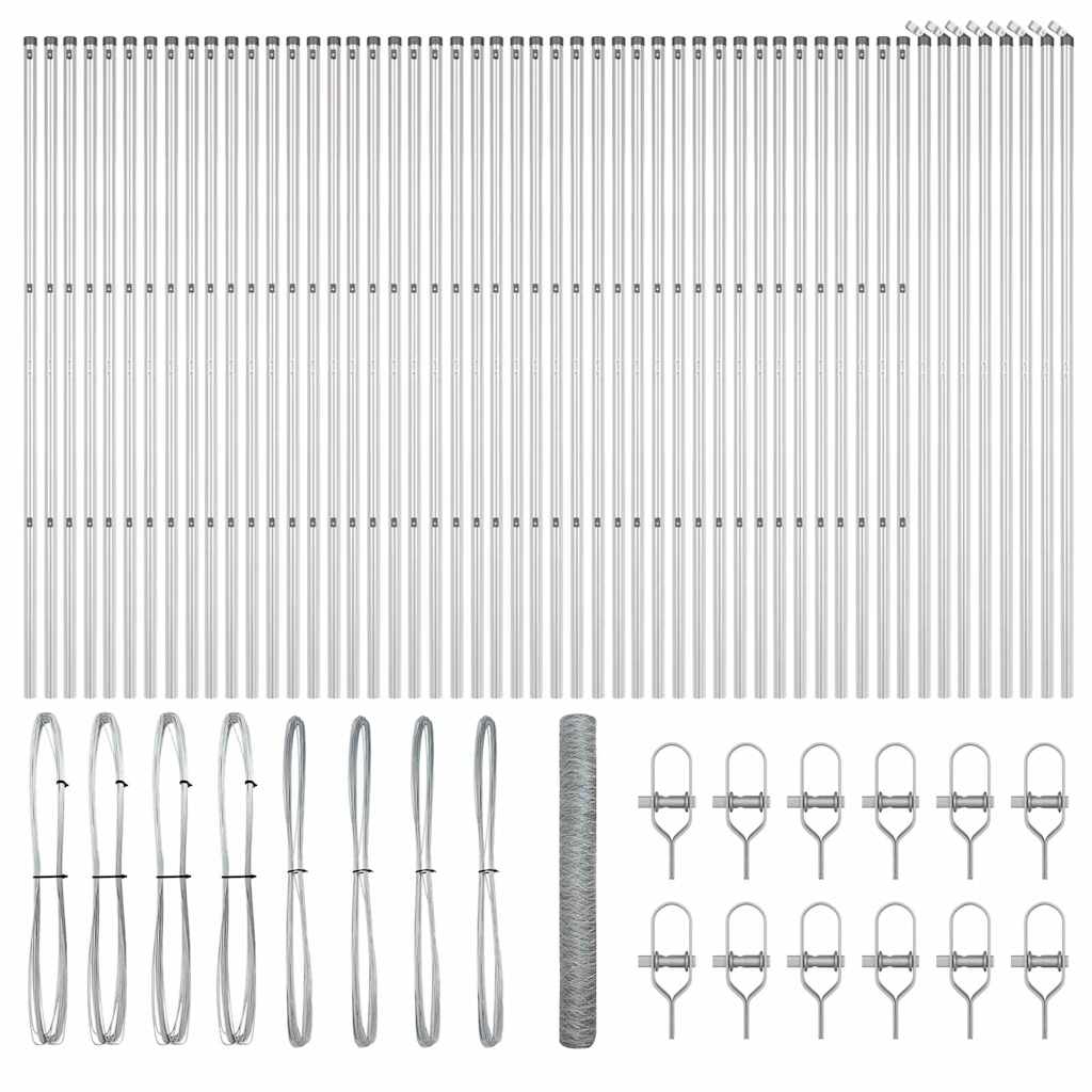 vidaXL Κυκλική Φράξη 1,2x100 μ Γαλβανισμένος Χάλυβας