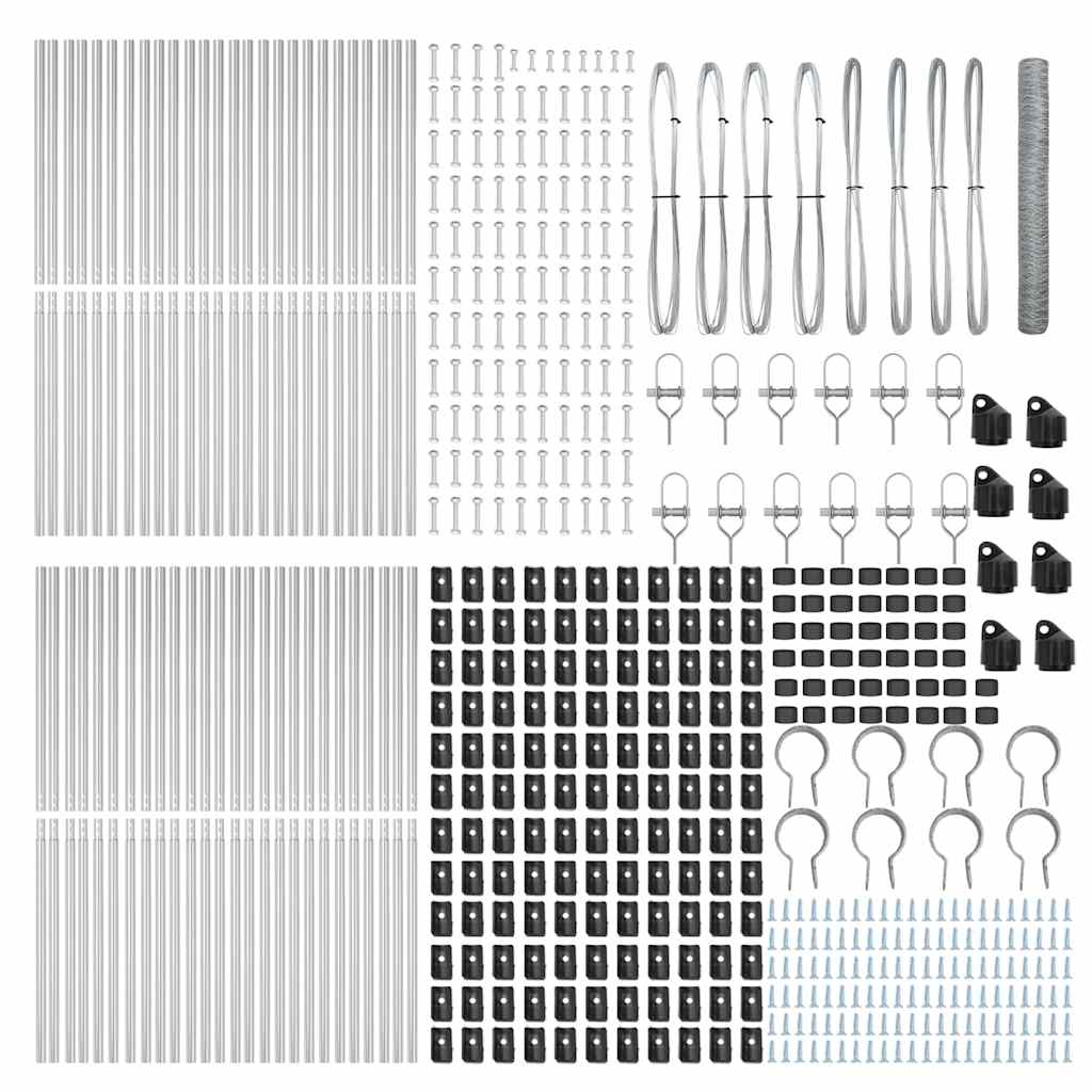 vidaXL Εξαγωνικός Φράκτης 1.4x100 μ Γαλβανισμένος Χάλυβας