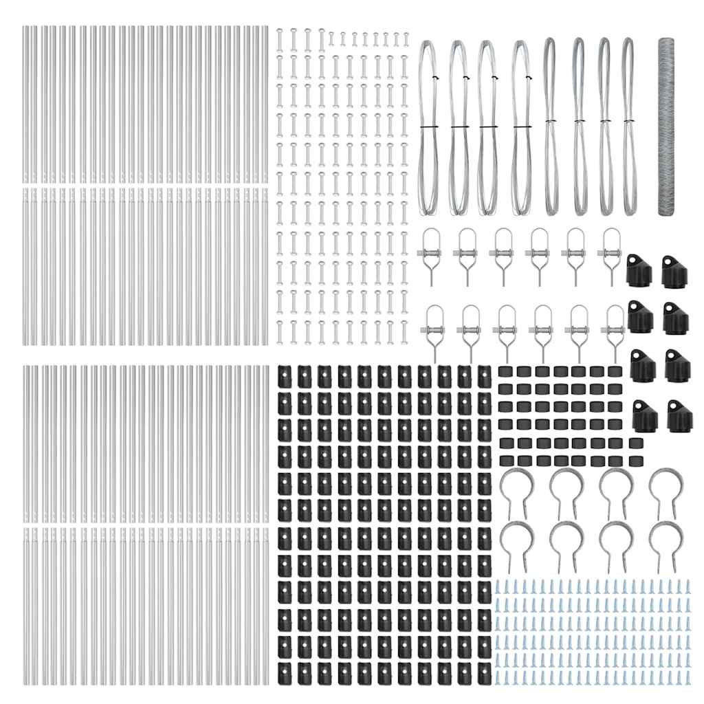 vidaXL Εξαγωνικός Φράκτης 1.5x100 μ Γαλβανισμένος Χάλυβας
