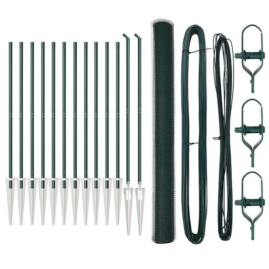 Εξαγωνικός Φράκτης Πράσινος 1.6x25 μέτρα Χάλυβας