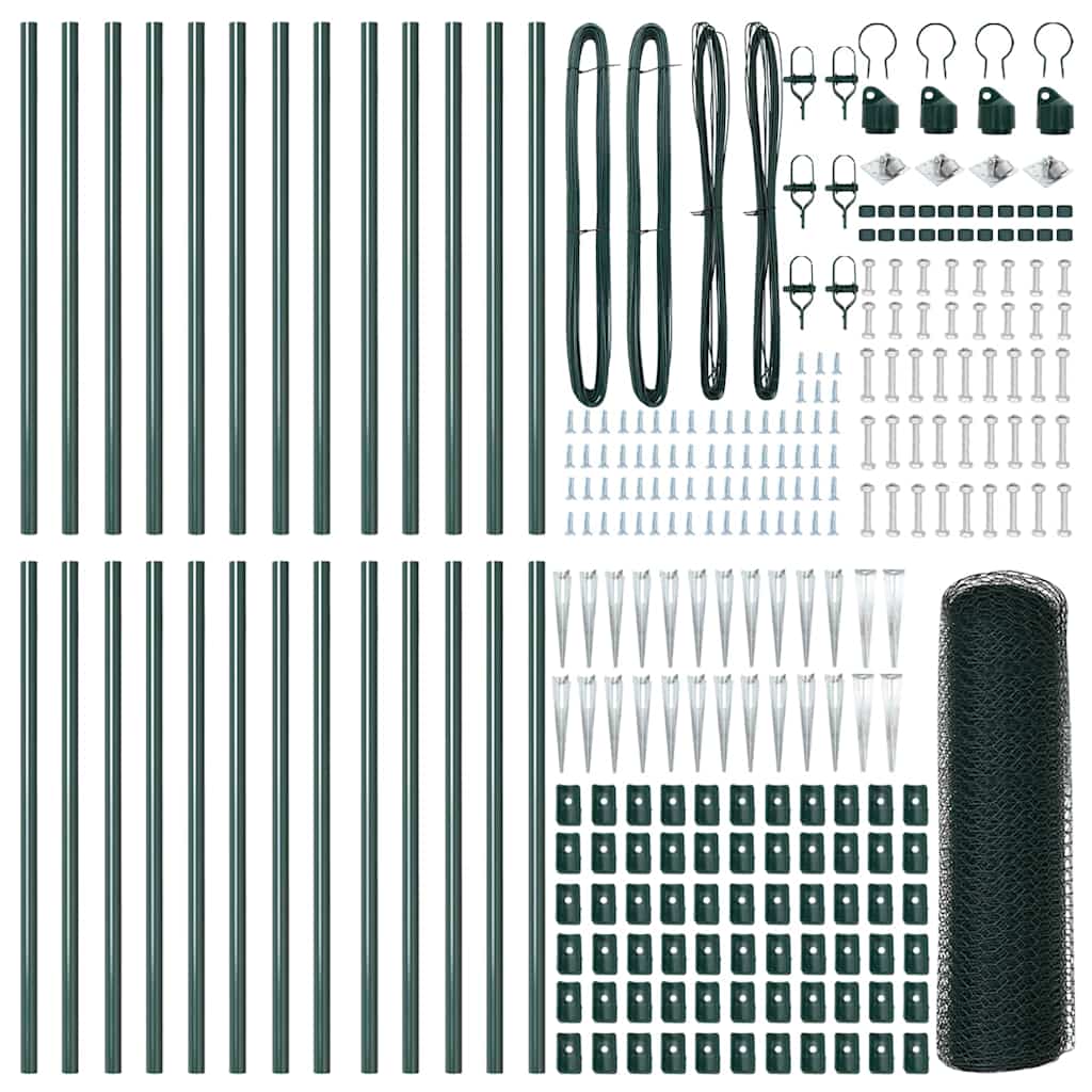 Πράσινος Φράχτης vidaXL 0.4x50 μ Χάλυβας