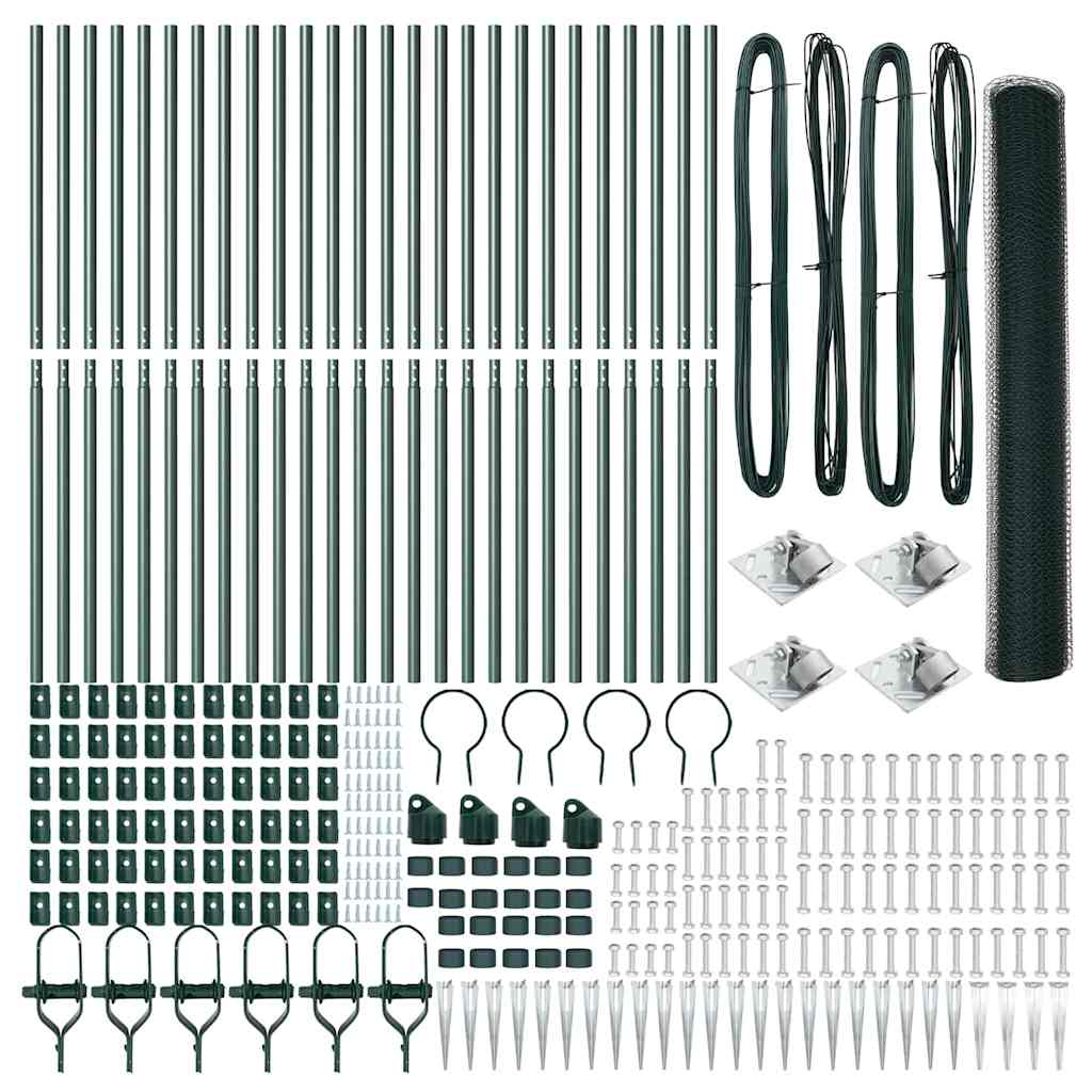 Περίφραξη Hexagon Πράσινη 1.4x50 m Ατσάλι