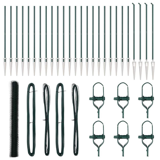 vidaXL Εξάγωνη Περίφραξη Πράσινη 1.5x50 m Χάλυβας