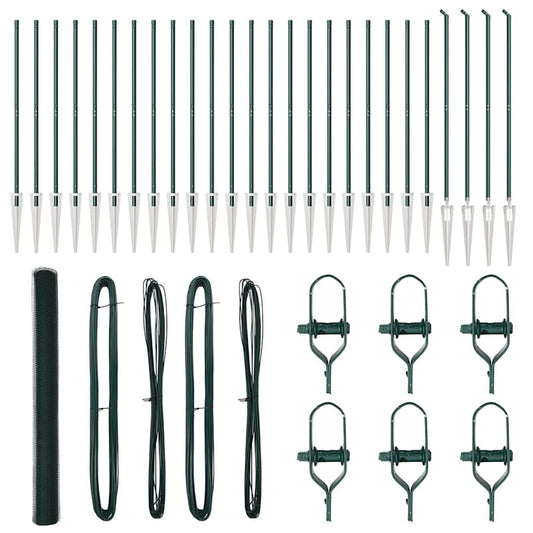 vidaXL Hexagon Φράχτης Πράσινος 1.6x50 μ Χάλυβας
