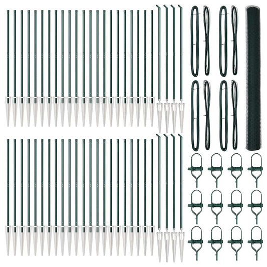 vidaXL Εξάγωνη Περίφραξη Πράσινη 1,5x100 m Χάλυβας