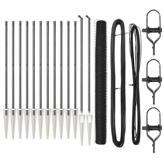 vidaXL Περίφραξη Έκτασης Γκρι 1.6x25 μ Από Χάλυβα