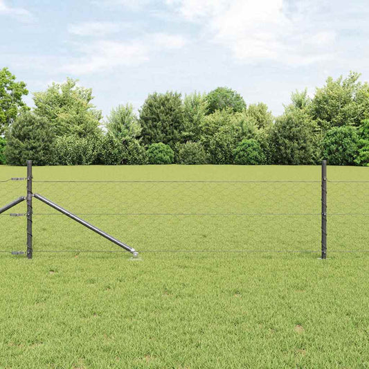 vidaXL Hexagon Fence Γκρι 0.4x50 μ Ατσάλι