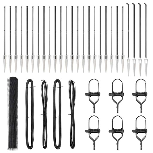 Φράχτης Hexagon vidaXL Γκρι 1.2x50 μ Ατσάλι