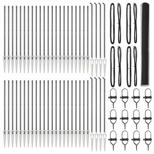 vidaXL Εξάγωνος Φράχτης Γκρι 1.5x100 μ Χάλυβας