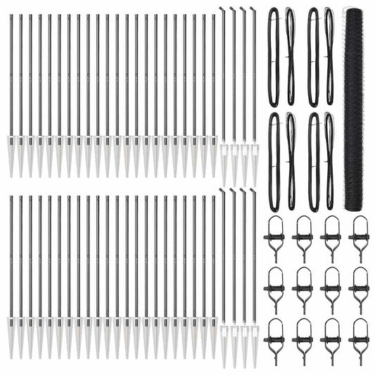 Περίφραξη Εξαγώνου vidaXL Γκρι 1.5x100 μ Χάλυβας