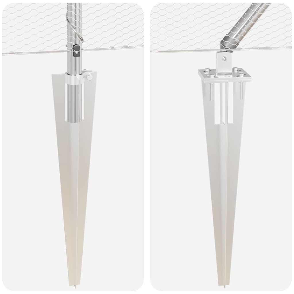 Φράχτης vidaXL Εξαγωνικός 0.4x25 μ Γαλβανισμένο Ατσάλι