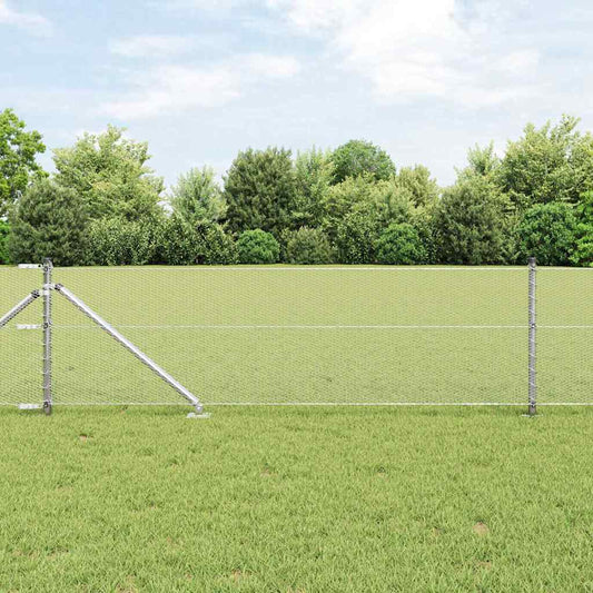 vidaXL Hexagon Fence 0.6x25 μ Γαλβανισμένος Χάλυβας