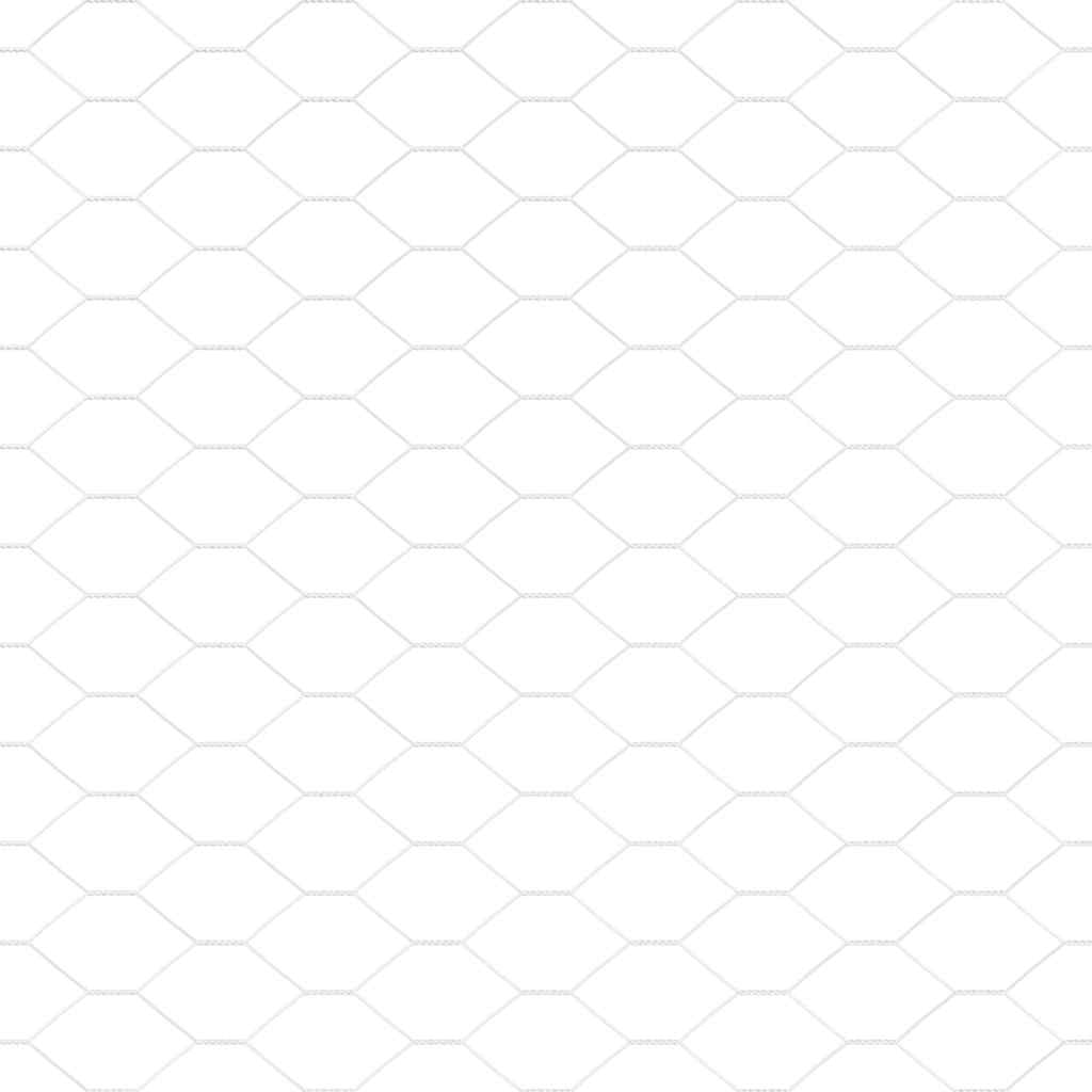 vidaXL Hexagon Fence 0.6x25 μ Γαλβανισμένος χάλυβας