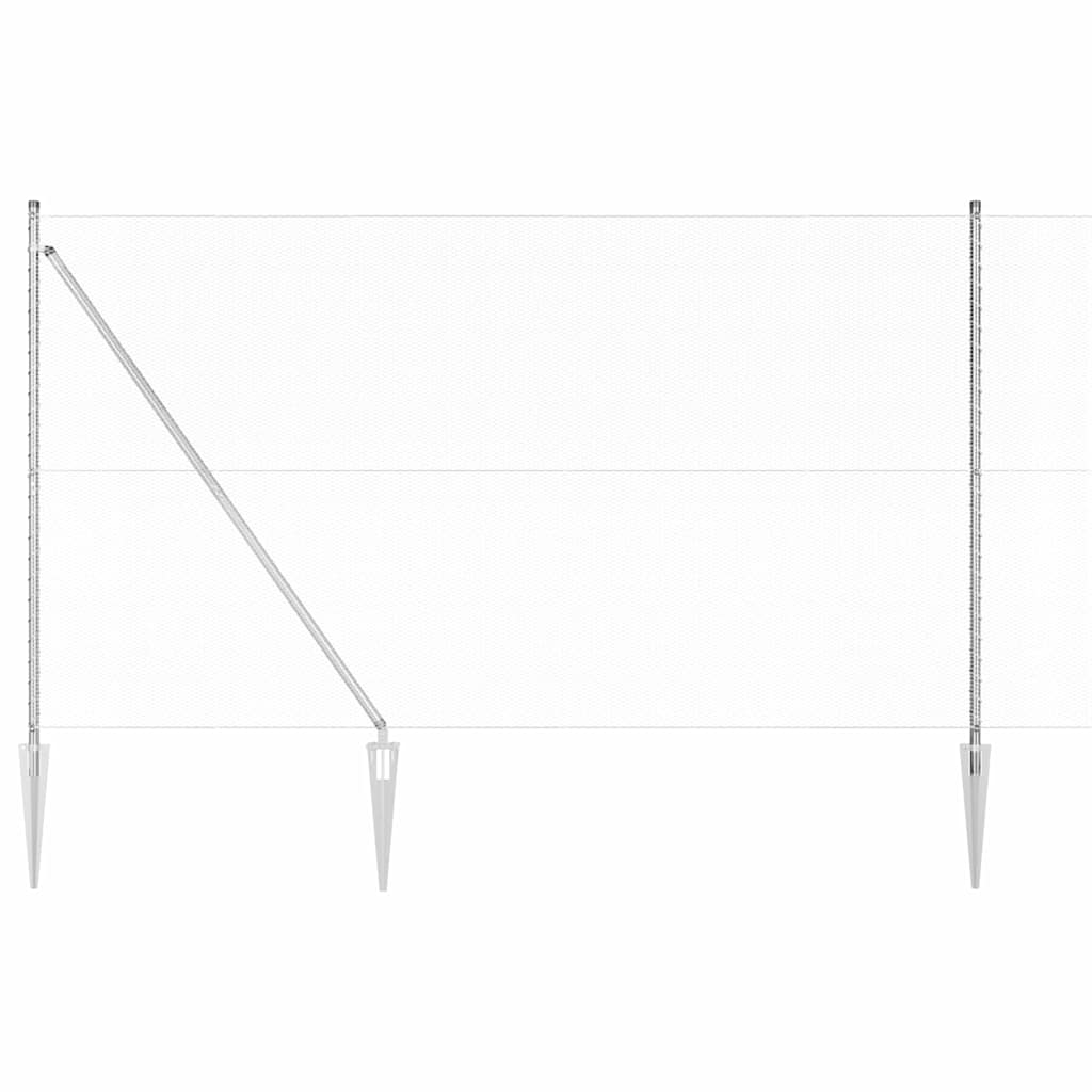 vidaXL Set Φραχτών Σετ 2 Γαλβανισμένος χάλυβας 25 x 1.5 μ Ανθεκτικό