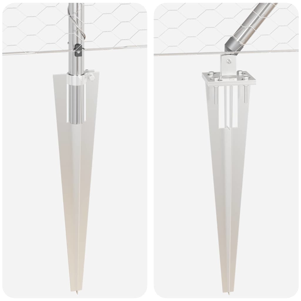 vidaXL Χάλκινος Φράχτης 1.2x50 μ Γαλβανισμένος Χάλυβας