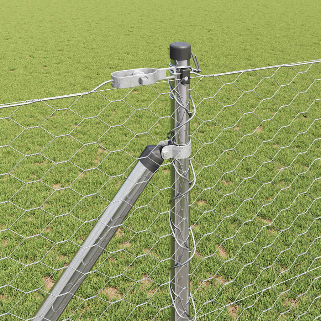 vidaXL Εξαγωνικός Φράχτης 1.2x50 μ Γαλβανισμένος Χάλυβας