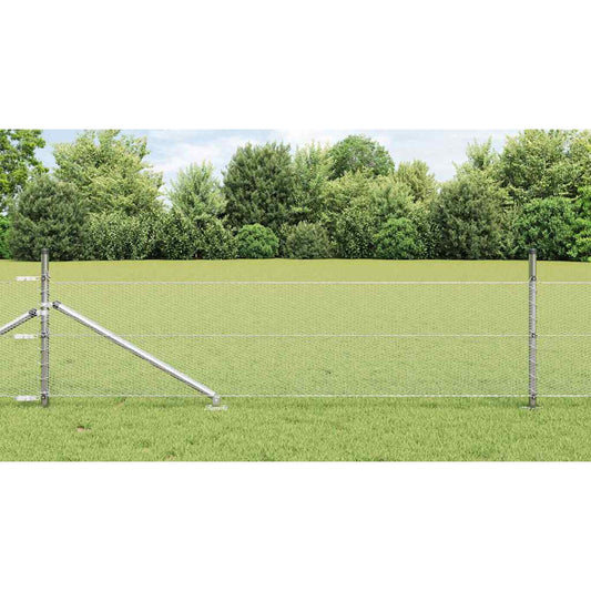 vidaXL Hexagon Fence 0.4x100 μ Γαλβανισμένο Ατσάλι