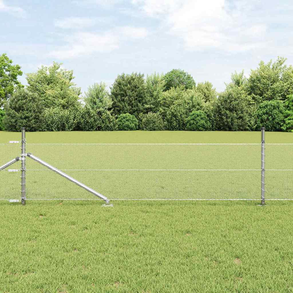 vidaXL Hexagon Fence 0.4x100 μ Γαλβανισμένο Ατσάλι