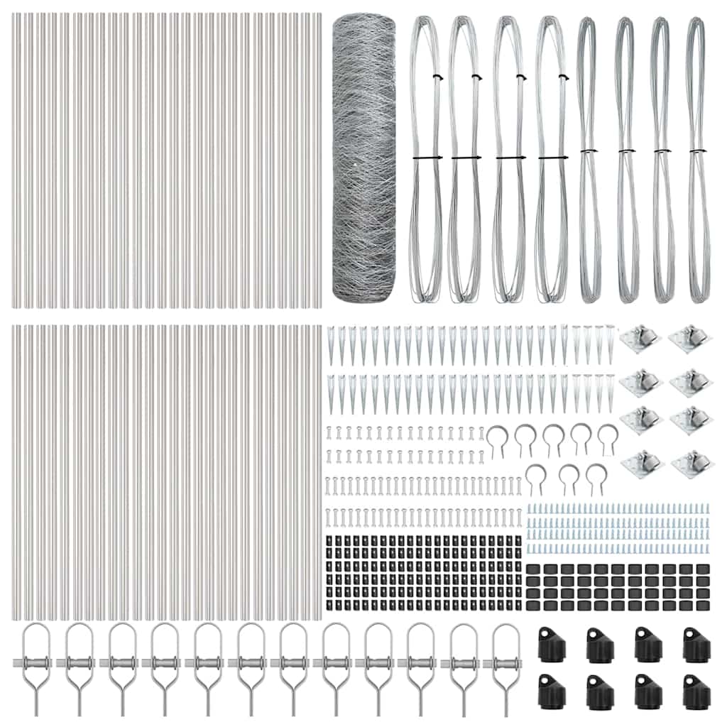 vidaXL Εξαγωνική Περιφράξη 0.4x100 μ Γαλβανισμένο Ατσάλι