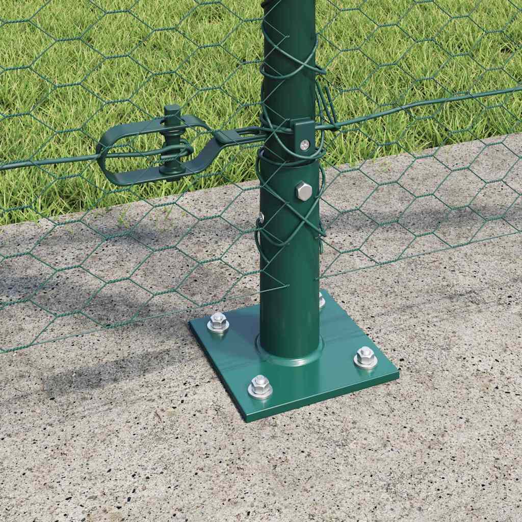 Πράσινος Εξάγωνος Φράκτης vidaXL 1.2x50 μ Ατσάλι