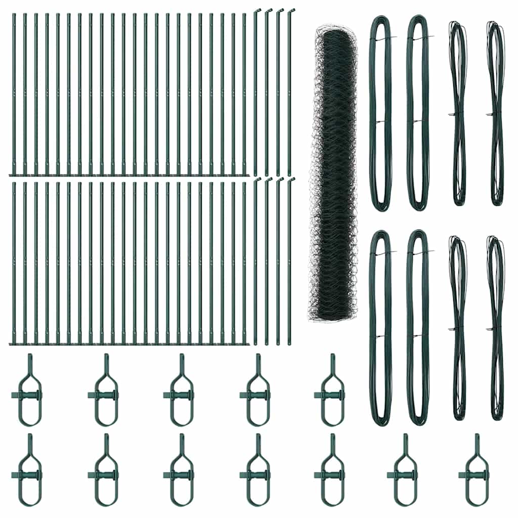 Φράκτης vidaXL Εξωτερικού Χώρου Πράσινος 1,2x100 m Χάλυβας