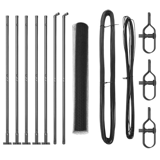 Φράχτης Hexagon vidaXL Γκρι 1.2x10 μ Χάλυβας