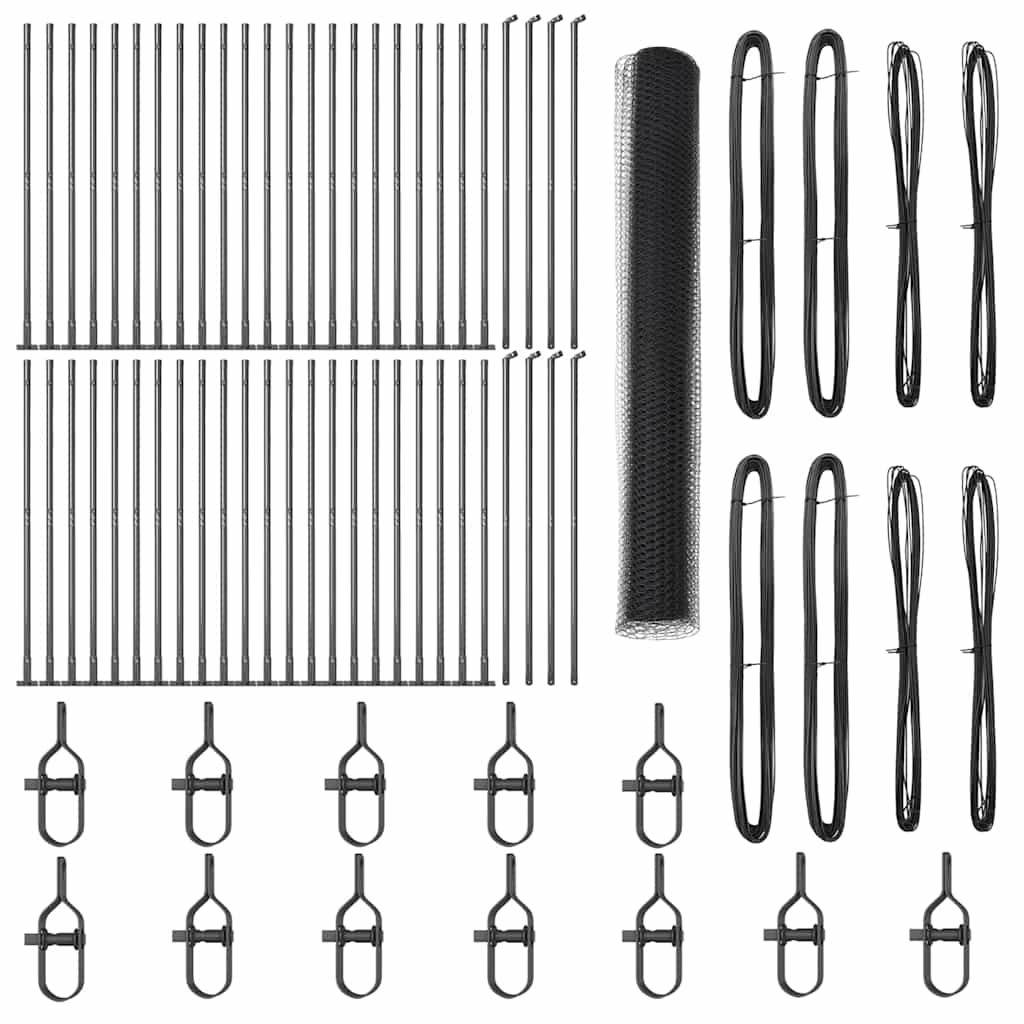 vidaXL Περίφραξη Γκρι 1.2x100 μ Χάλυβας