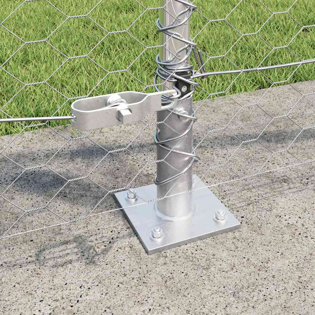 Περίφραξη σε Σχήμα Εξάγωνου 0.8x50 μ Γαλβανισμένος Χάλυβας