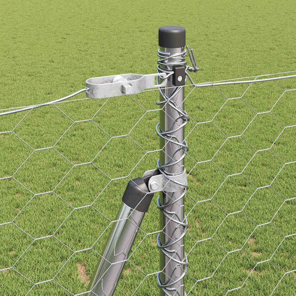 Περίφραξη Hexagon vidaXL 1.4x50 μ Γαλβανισμένος Χάλυβας