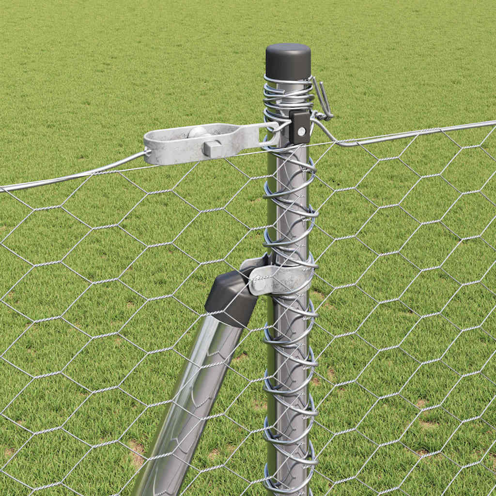 vidaXL Εξαγωνικός Φράκτης 1.5x50 μ Γαλβανισμένο Ατσάλι