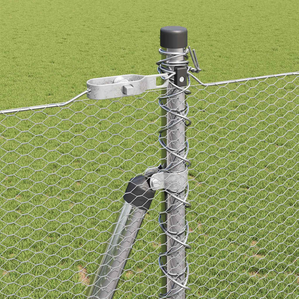 vidaXL Εξάγωνο Φράγμα 1.6x50 μ Γαλβανισμένο Ατσάλι