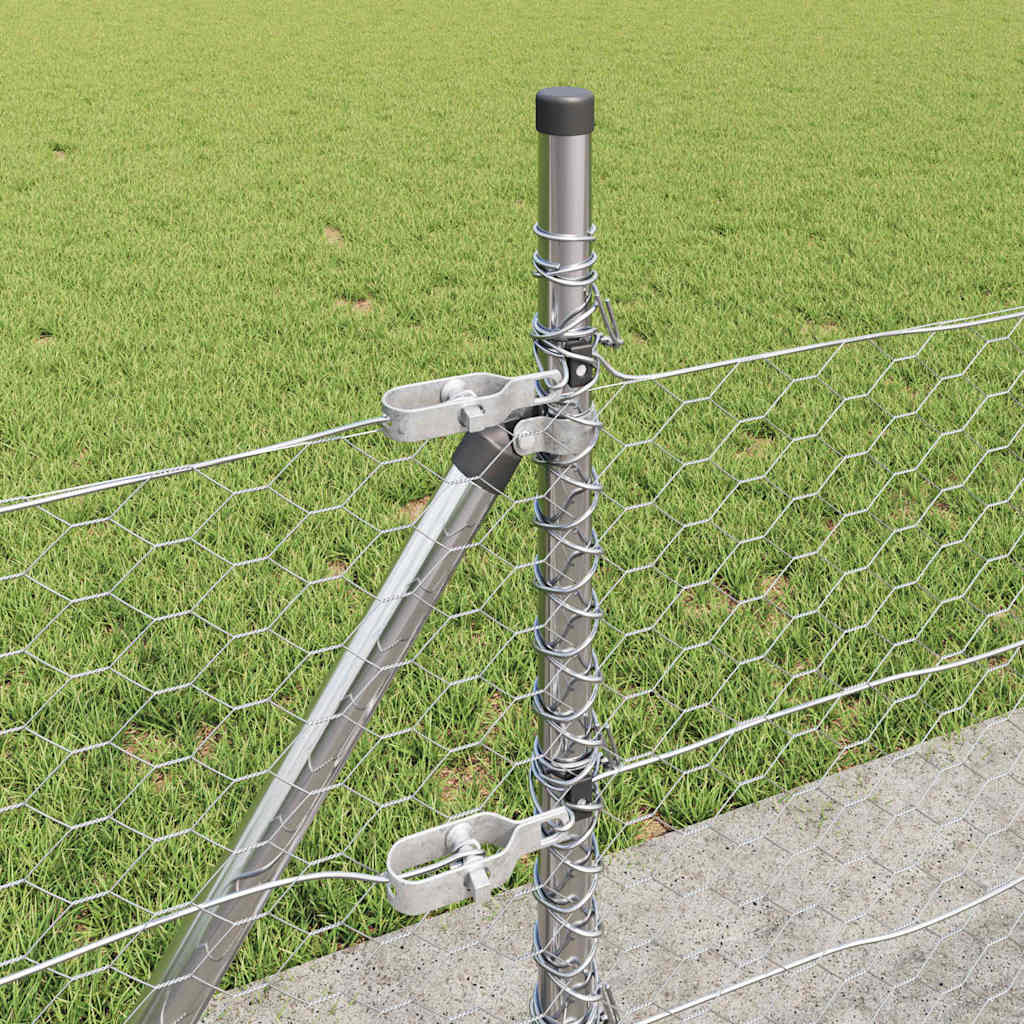 vidaXL Φράκτης Έξιγωνο 0.4x100 μ Γαλβανισμένος Ατσάλι