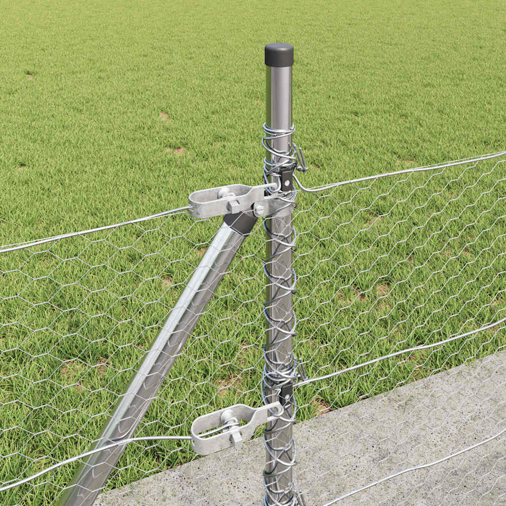 vidaXL Εξάγωνος Φράχτης 0.5x100 μ Γαλβανισμένος Χάλυβας