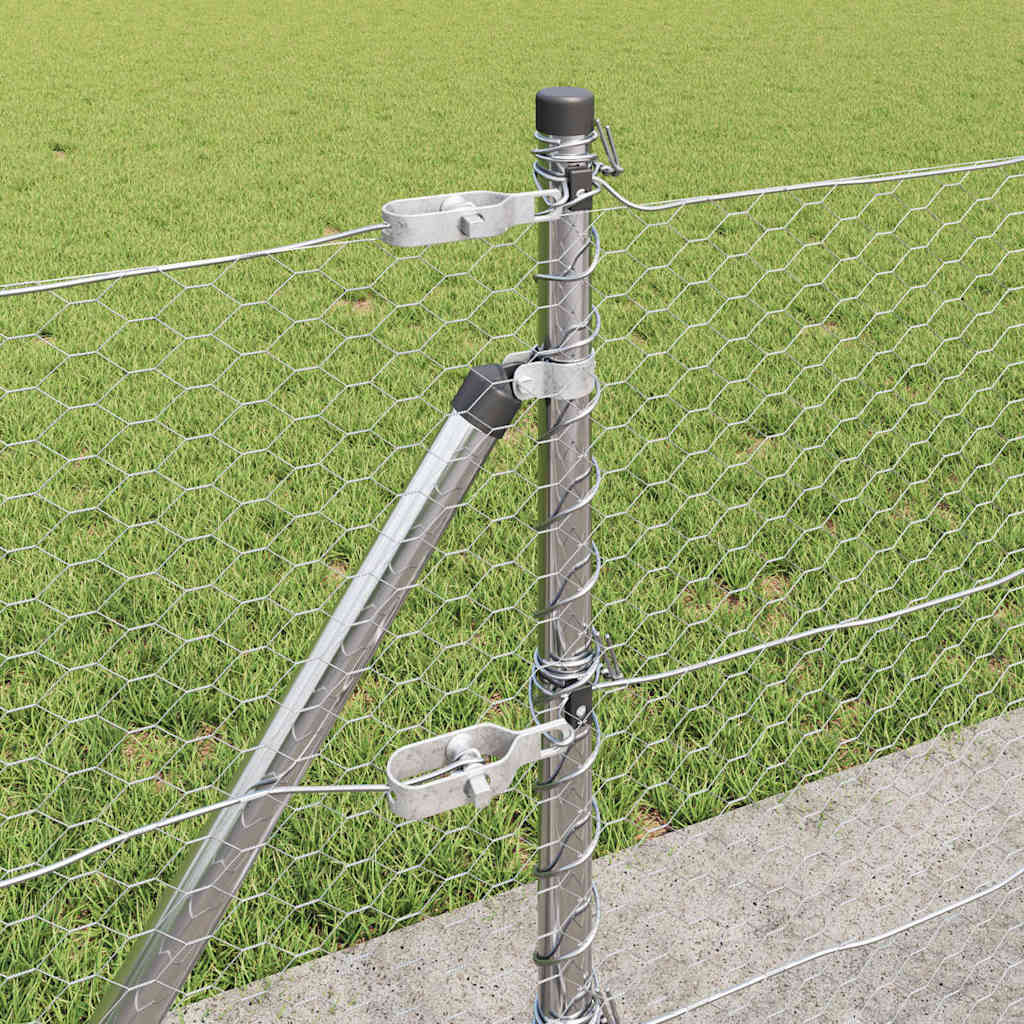 vidaXL Φράχτης Εξάγωνου 0.6x100 μ. Γαλβανισμένο Ατσάλι