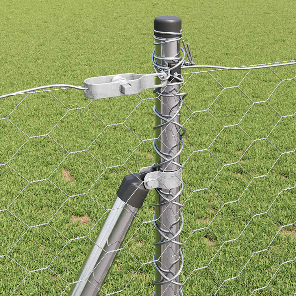 vidaXL Εξαγωνικός Φράκτης 0.8x100 μ Γαλβανισμένος Χάλυβας