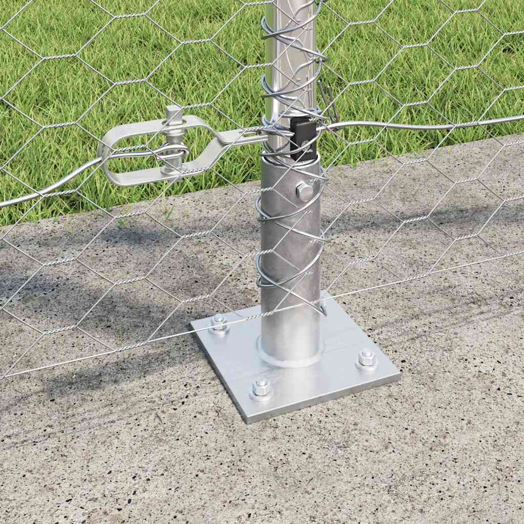 vidaXL Εξάγωνη Περικύκλωση 1.2x100 μ Γαλβανισμένος Χάλυβας