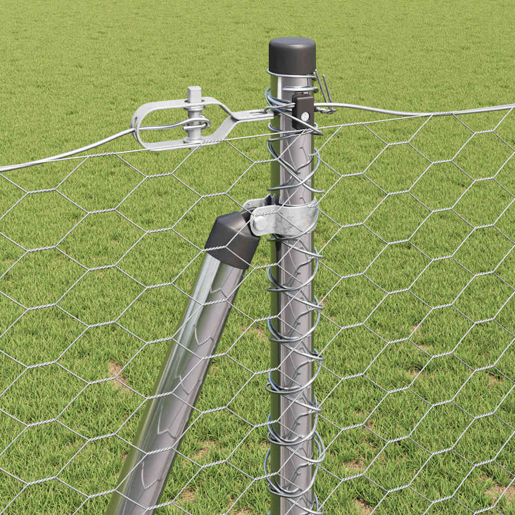 vidaXL Εξάγωνη Περικύκλωση 1.2x100 μ Γαλβανισμένος Χάλυβας