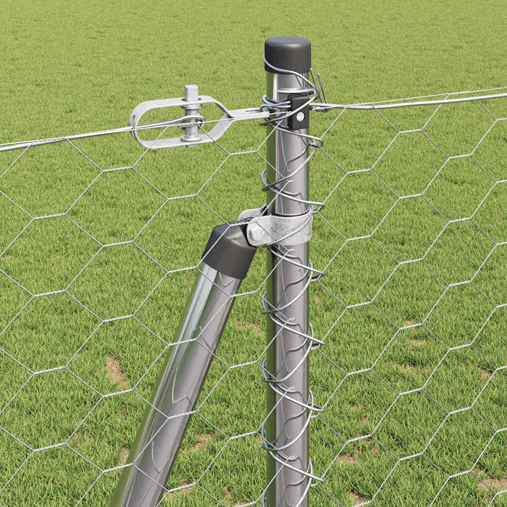 vidaXL Εξαγωνικός Φράκτης 1.2x100 μ Γαλβανισμένος Χάλυβας