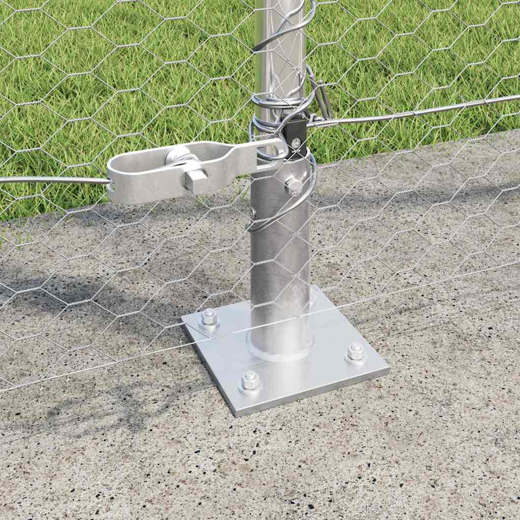 vidaXL Hexagon Φράχτης 1.4x100 μ Γαλβανισμένος Χάλυβας