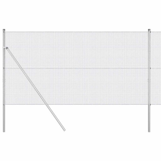 vidaXL Φράχτης Γαλβανισμένος με 13 Πόστα 1.2x25 μ Γαλβανισμένο ατσάλι