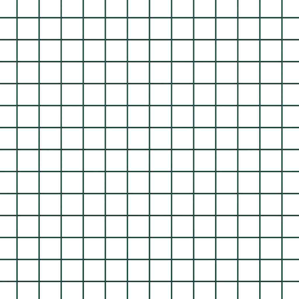 vidaXL Στύλος Περιφράξεων Πράσινο 10 x 1 μ (19 x 19 μμ πλέγμα) Ατσάλι