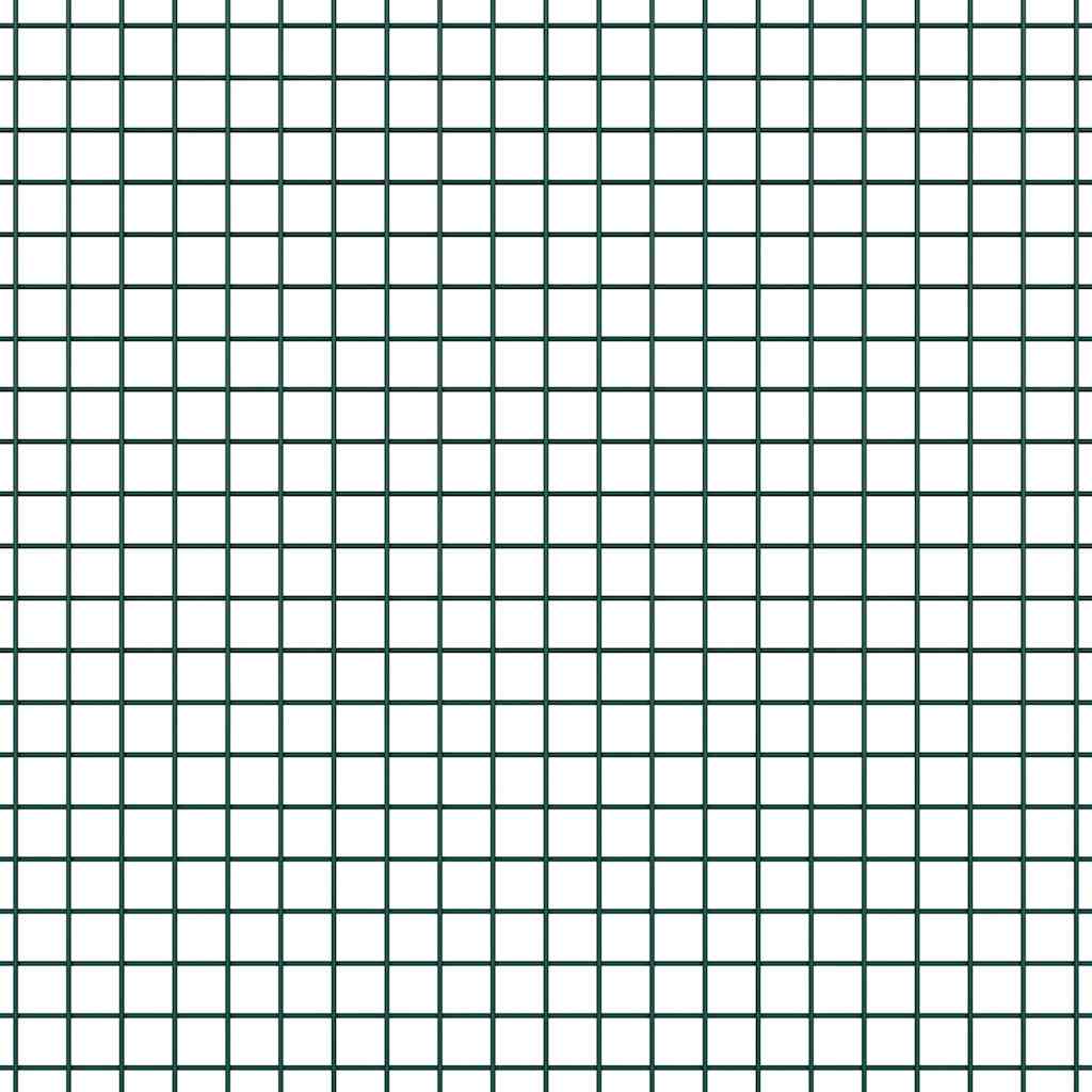 vidaXL Welded Wire Fence με 7 στήλες Πράσινο 1.2x10 μ Χάλυβας