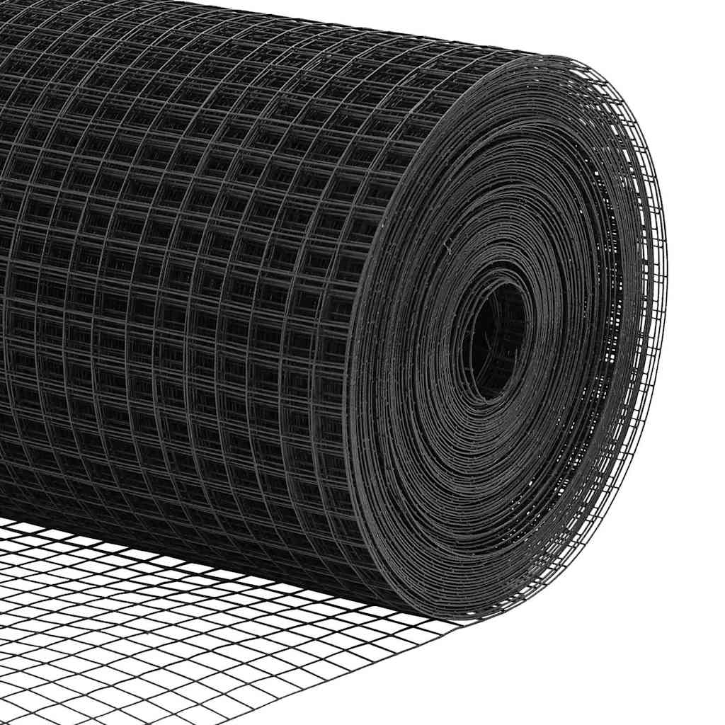 vidaXL Συρματόπλεγμα Σταθερού Εδάφους 10 x 0,5 m Γκρι Δίχτυ