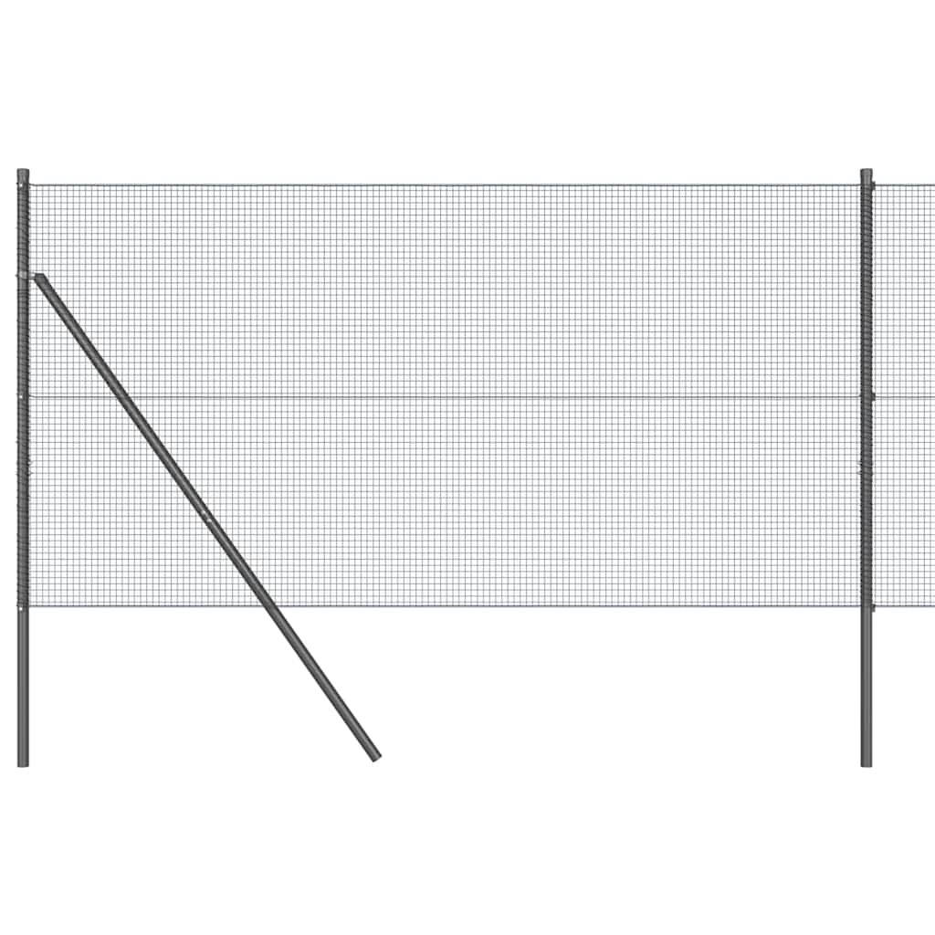 vidaXL Συρματόπλεγμα Σταθερού Εδάφους 50 x 1,2 m Γκρι Δίχτυ