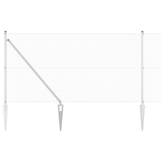 vidaXL Φράχτης συρματόπλεγμα με 7 σπικάκια 1.2x10 μ Γαλβανισμένος Χάλυβας